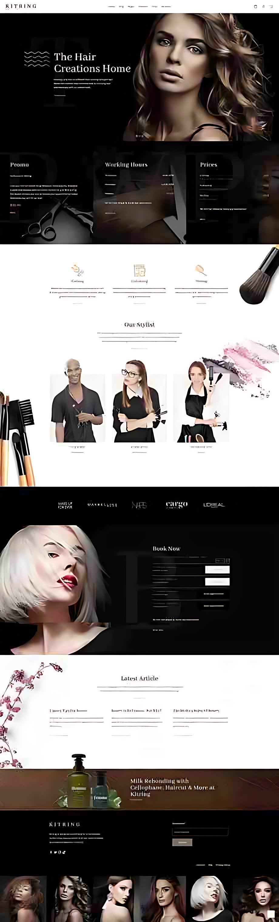 Business website, full page design